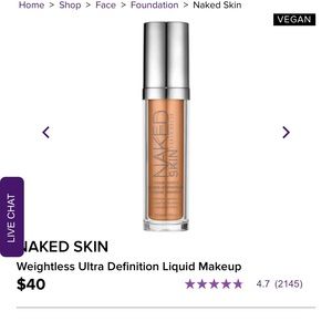 Urban Decay Naked Skin liquid foundation 5.5